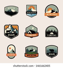 Outdoor Vacation Badge Logo Design