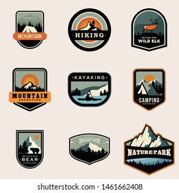 Outdoor Vacation Badge Logo Design