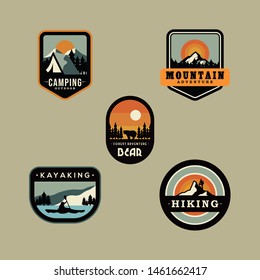 Outdoor Vacation Badge Logo Design