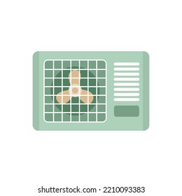 Outdoor ventilation icon. Flat illustration of Outdoor ventilation vector icon isolated on white background