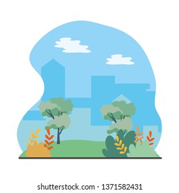 outdoor view scene cartoon