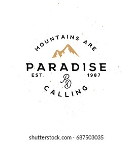 Outdoor vintage labels. Apparel labels, clothing labels. Outdoor travel themed vintage badges.