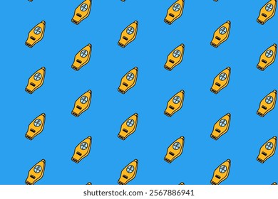 outdoor whistle with compass colorful doodle seamless pattern on blue background. retro whistle accessory background. emergency whistle pattern wallpaper. pattern background with whistle for adventure