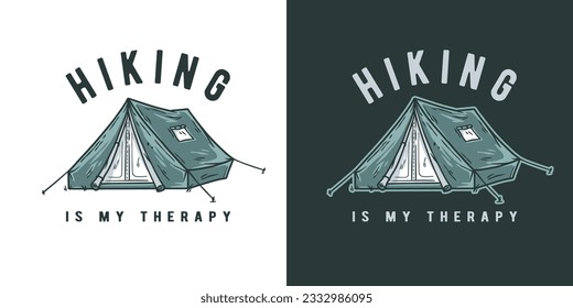 Outdoor wild camping print. Mountains adventure. Wanderlust summer forest explore
