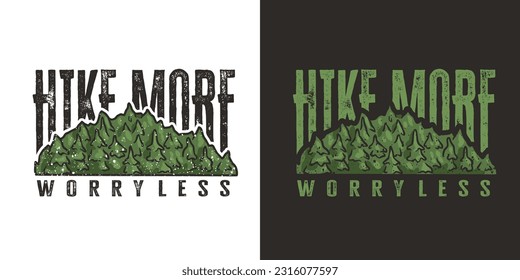 Outdoor wild camping print. Travel and adventure. Wanderlust summer forest explore hiking.