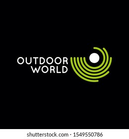 Outdoor world vector travel icon design.