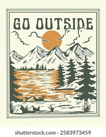 outdoor,adventure,beach,mountains,summer,t-shirt design vector, hiking vector design