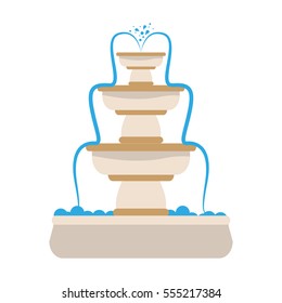 outdoors fountain icon image vector illustration design 
