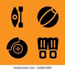 outdoors, game, sea and activity icons set. Vector illustration for web and design
