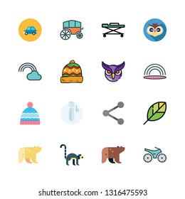 outdoors vector icon set