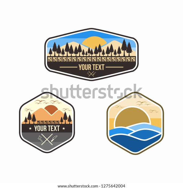 Outdor Logo Concept Vintage Retro Stock Vector (Royalty Free ...