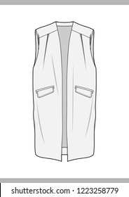 OUTER Fashion technical drawings flat Sketches vector template