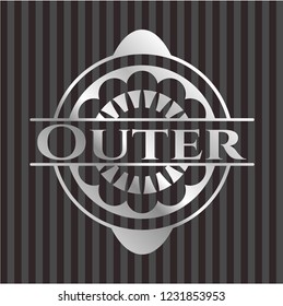 Outer silver badge or emblem