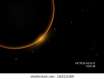 Outer space abstract background