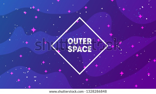 Outer Space Background Abstract Shapes Stars Stock Vector Royalty