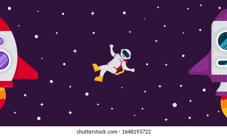 Outer space background illustration vector. Circumstances in space illustration