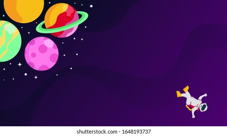 Outer space background illustration vector. Circumstances in space illustration