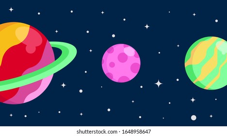 Outer space background illustration vector. Circumstances in space illustration