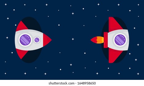 Outer space background illustration vector. Circumstances in space illustration