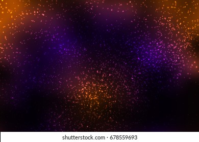 Outer space background texture. Glowing starry nebula. Colorful high definition night sky. Vector illustration. Blue color