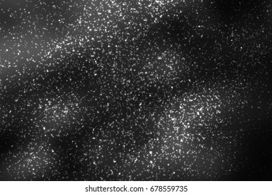 Outer space background texture. Glowing starry nebula. Colorful high definition night sky. Vector illustration. Blue color