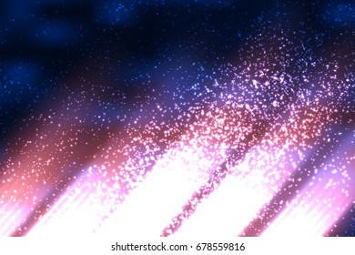 Outer space background texture. Glowing starry nebula. Colorful high definition night sky. Vector illustration. Blue color