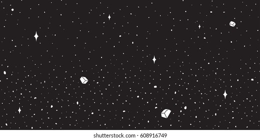 Outer space background vector