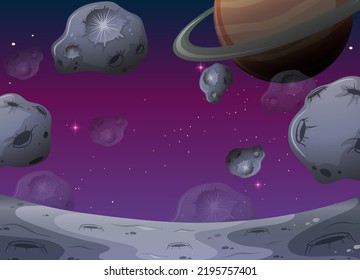 Outer space background wallpaper illustration