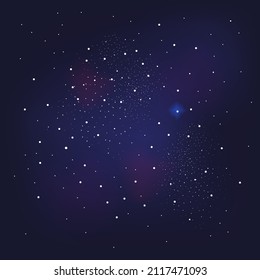 outer space is a cluster of stars and galaxies background