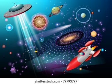 outer space fantasy theme