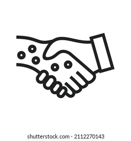Outer Space Friendship icon vector image. Can also be used for Physical Fitness. Suitable for mobile apps, web apps and print media.