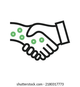 Outer Space Friendship icon vector image. Can also be used for Space. Suitable for mobile apps, web apps and print media.