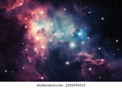 Outer space futuristic background with cosmos and sky. Cosmic background. Universe background. Galaxy vector art.