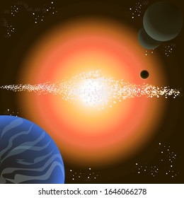 
outer space galaxy planet universe