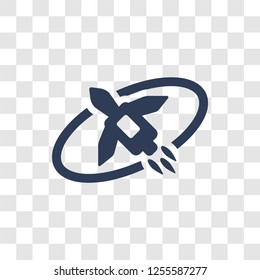 Outer space icon. Trendy Outer space logo concept on transparent background from Artificial Intelligence collection