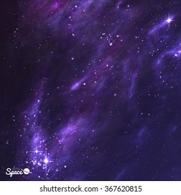 Colorful Nebula Space Background Vector Illustration Stock Vector ...