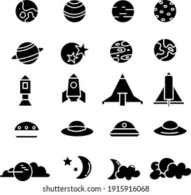 Outer space, illustration, vector on white background.