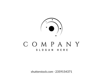 Outer space logo design illustration