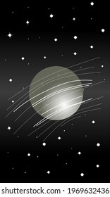 outer space, planets and stars