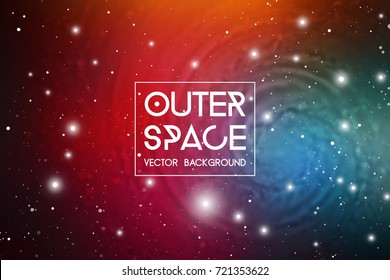 Outer space science background
