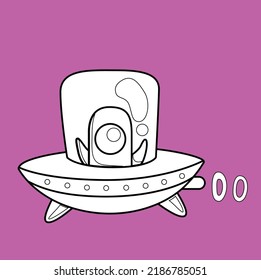 Outer Space Theme Digital Stamp