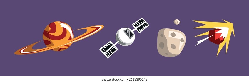Outer Space and Universe Object and Item Vector Set