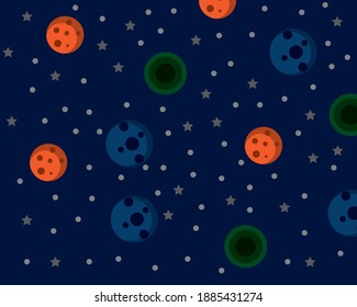 
outer space vector for background, decoration and so on.