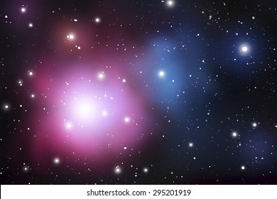 Outer Space Vector Background. Vector Galaxy. Universe vector art.