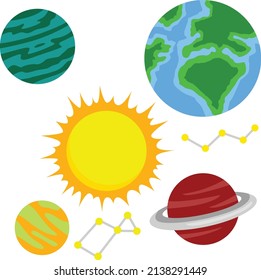 Outer Space Vector Clipart Learn about solar system