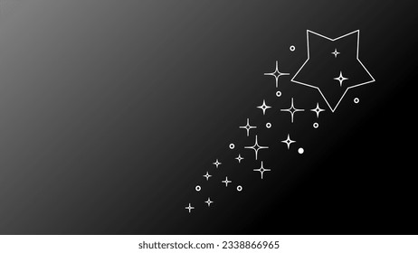 outer space vector illustration and celestial bodies decoration