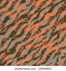 Outer space Zebra Stripe Camo Seamless Background Pattern