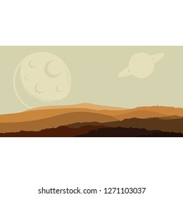 Outer view in a background illustration
