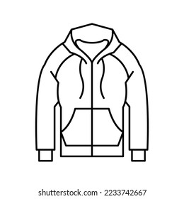 Outerwear black and white doodle illustration 7