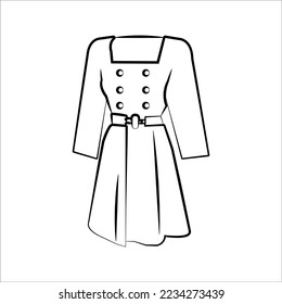 OUTERWEAR BLACK AND WHITE DOODLE ILLUSTRATION 49
